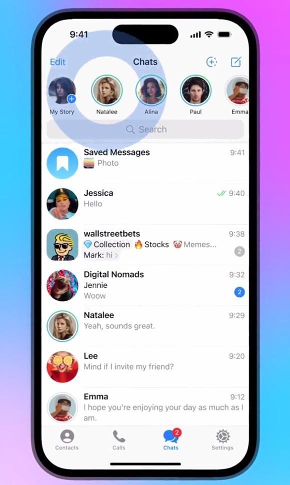 Telegram下月将推出故事功能：可精确指定受众最短6小时后删除